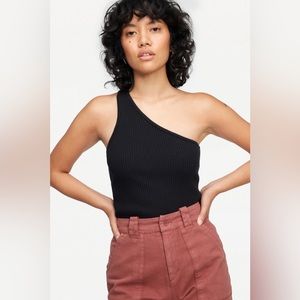 LACAUSA One Shoulder Lia Tank